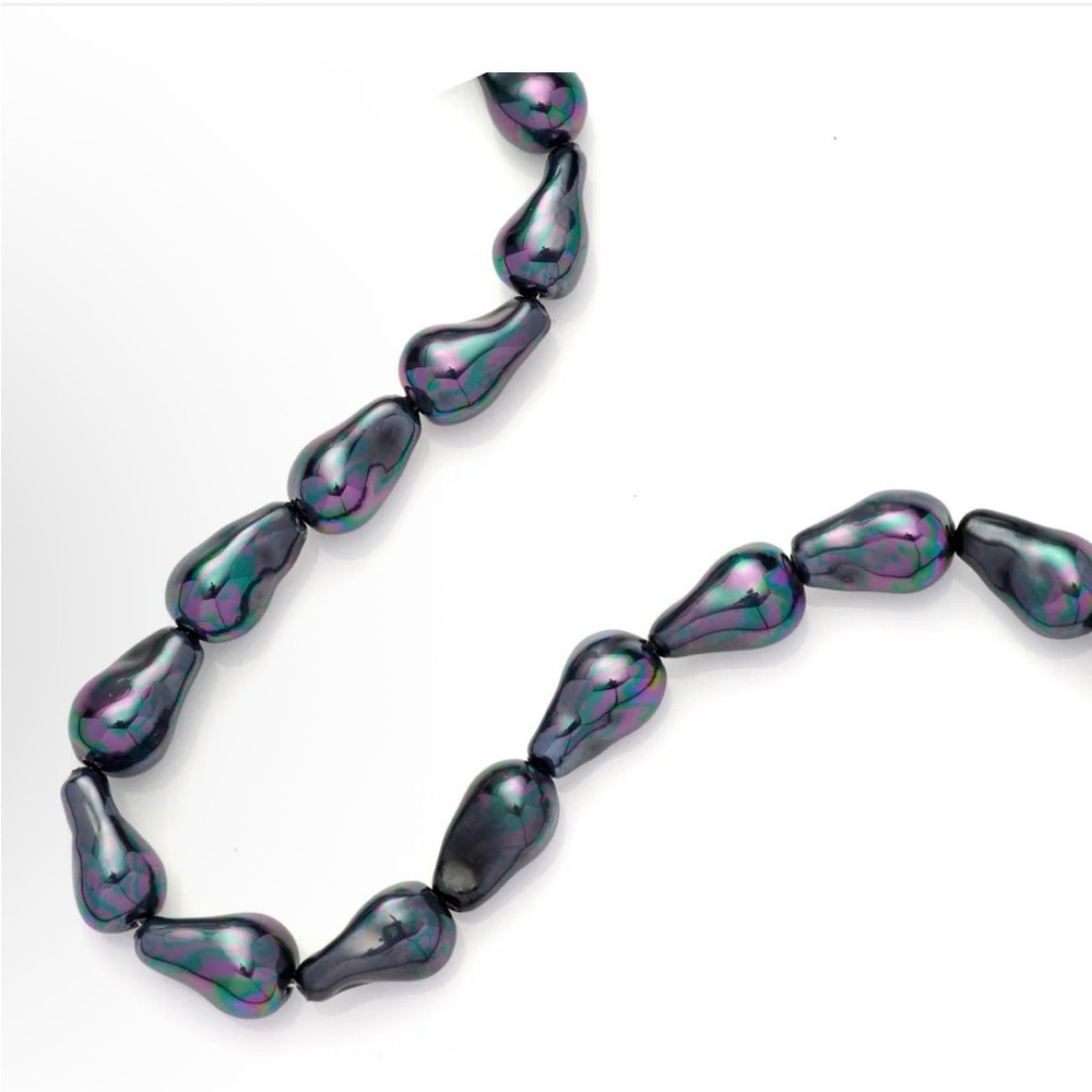 Mayamar‎ luxurious black pearl iridescent Necklace - Picture 4 of 5